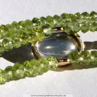 Peridot, Mondstein, Gold