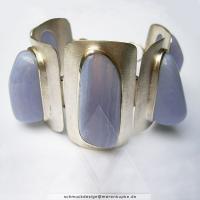 Armband, Chalcedon, Silber