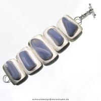 Armband, Chalcedon, Silber