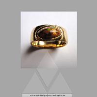 Ring, Feueropal, Gold