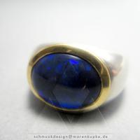 Schwarzopal Australien, Silber, Gold