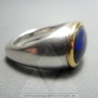 Schwarzopal Australien, Silber, Gold