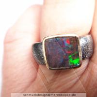 Boulderopal Silber, Gold