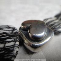 Jaspis, 925/- Silber