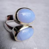 Chalcedon, Silber, Gold