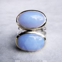 Chalcedon, Silber, Gold